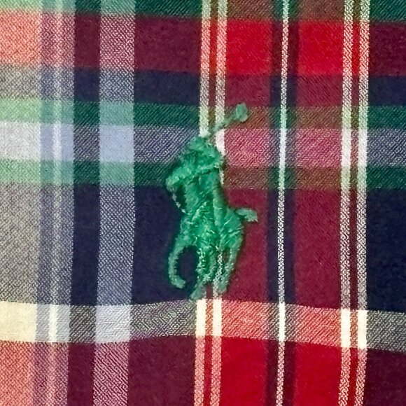 ~~Polo Ralph Lauren Dress Shirt Classic Fit Plaid Button Up Men's 3XLT 3XL TALL - Picture 4 of 7